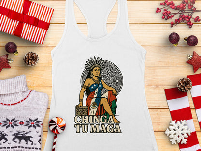 Chinga Tu Maga Graphic Tank Top Holiday Gift