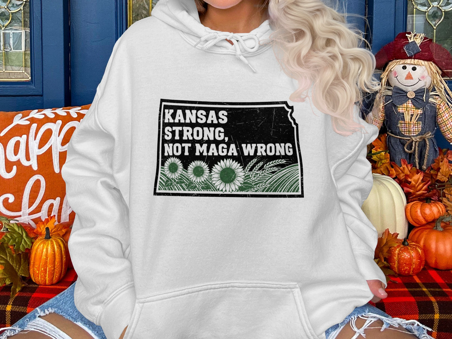 Kansas Strong Not Maga Wrong Hoodie product