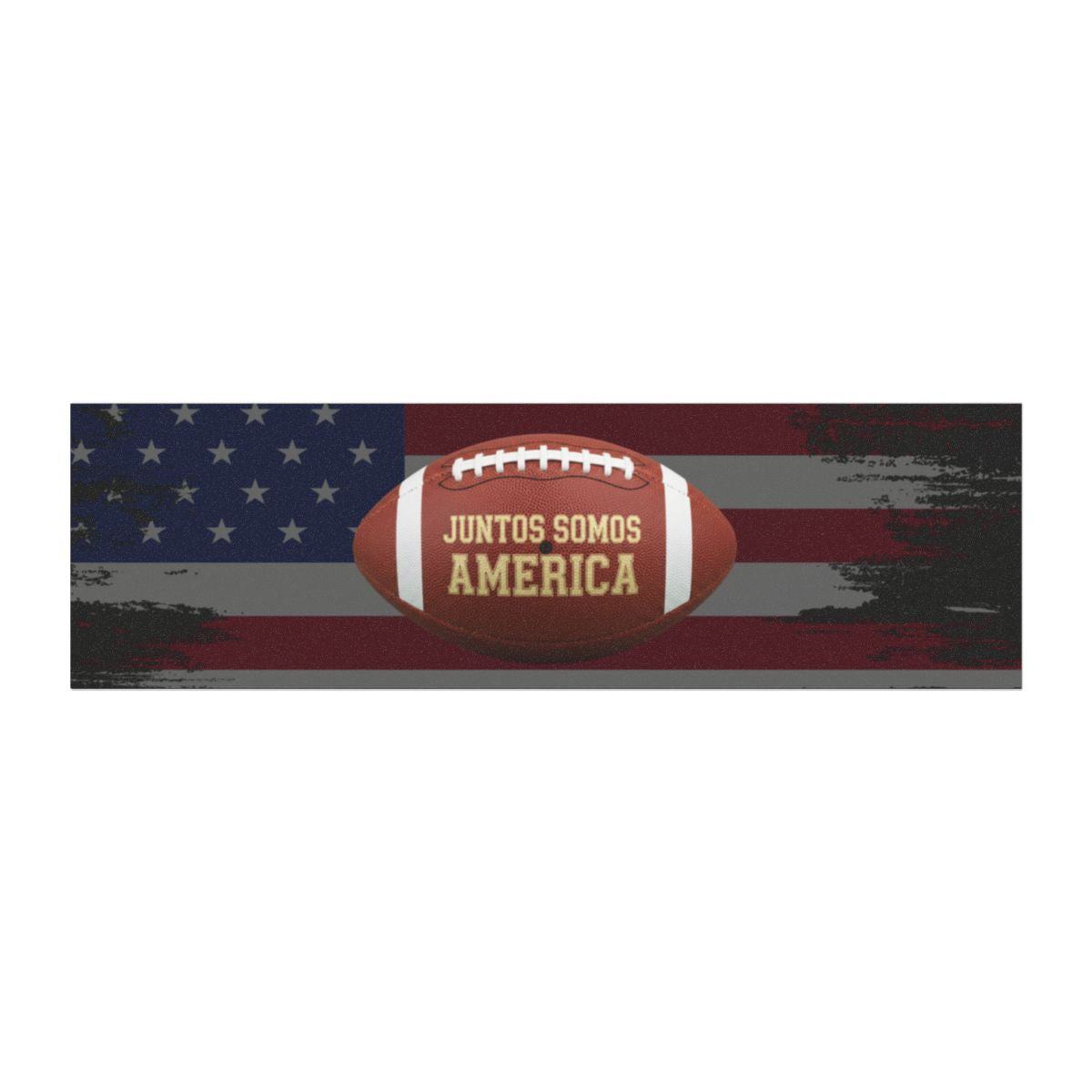 Juntos Somos America Football With USA Flag Design