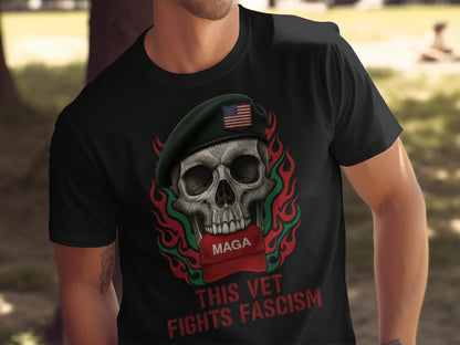 This Vet Fights Fascism T-shirt Ideal for Patriotic Vets
