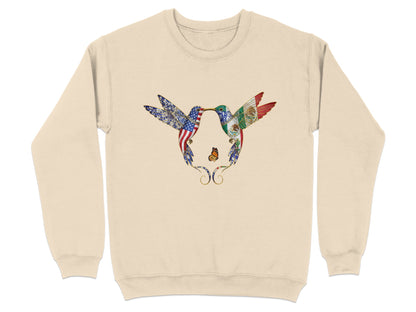 Colorful Hummingbirds Design Sweatshirt product