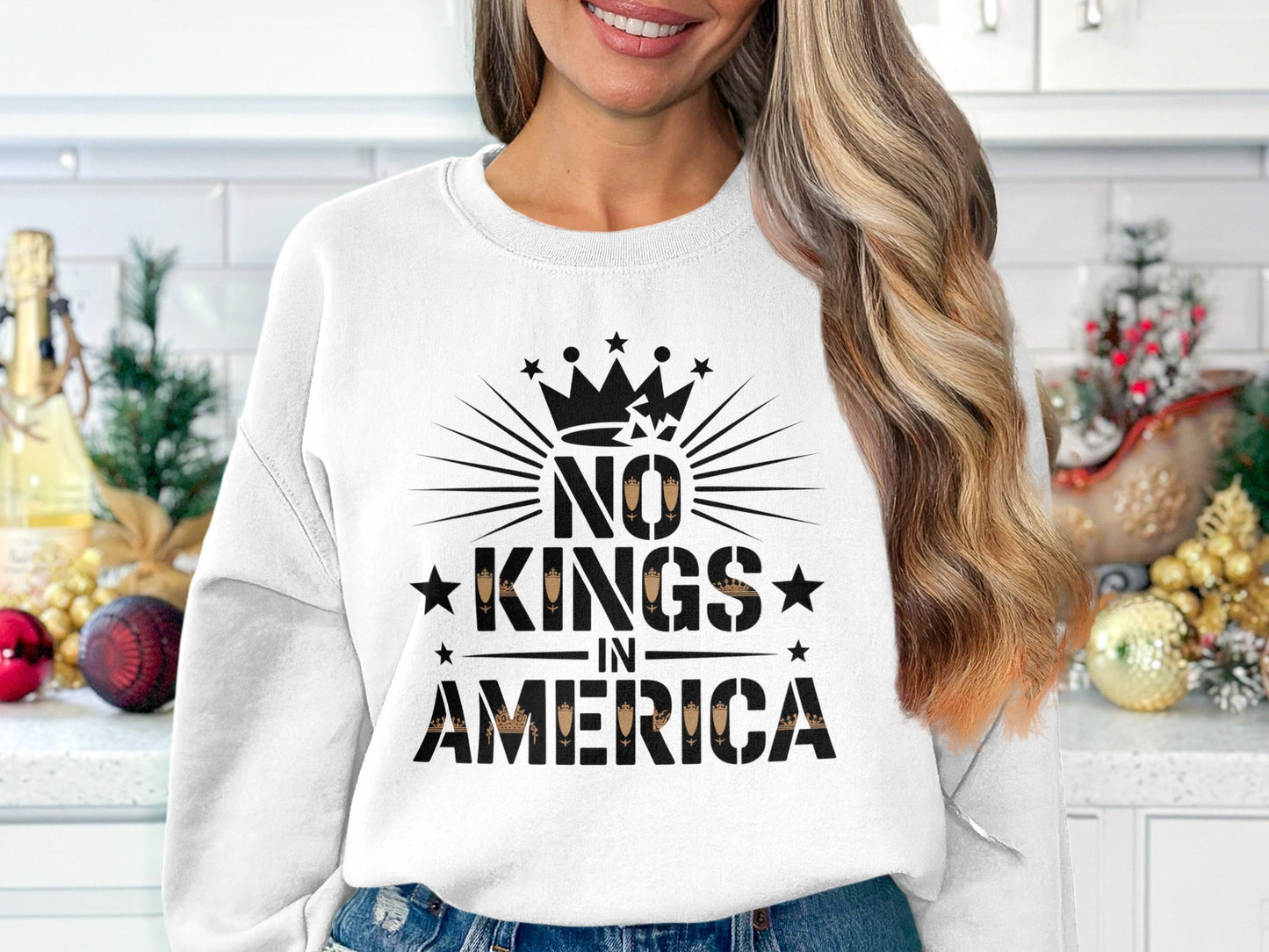 No Kings in America Bold Statement Shirt product type