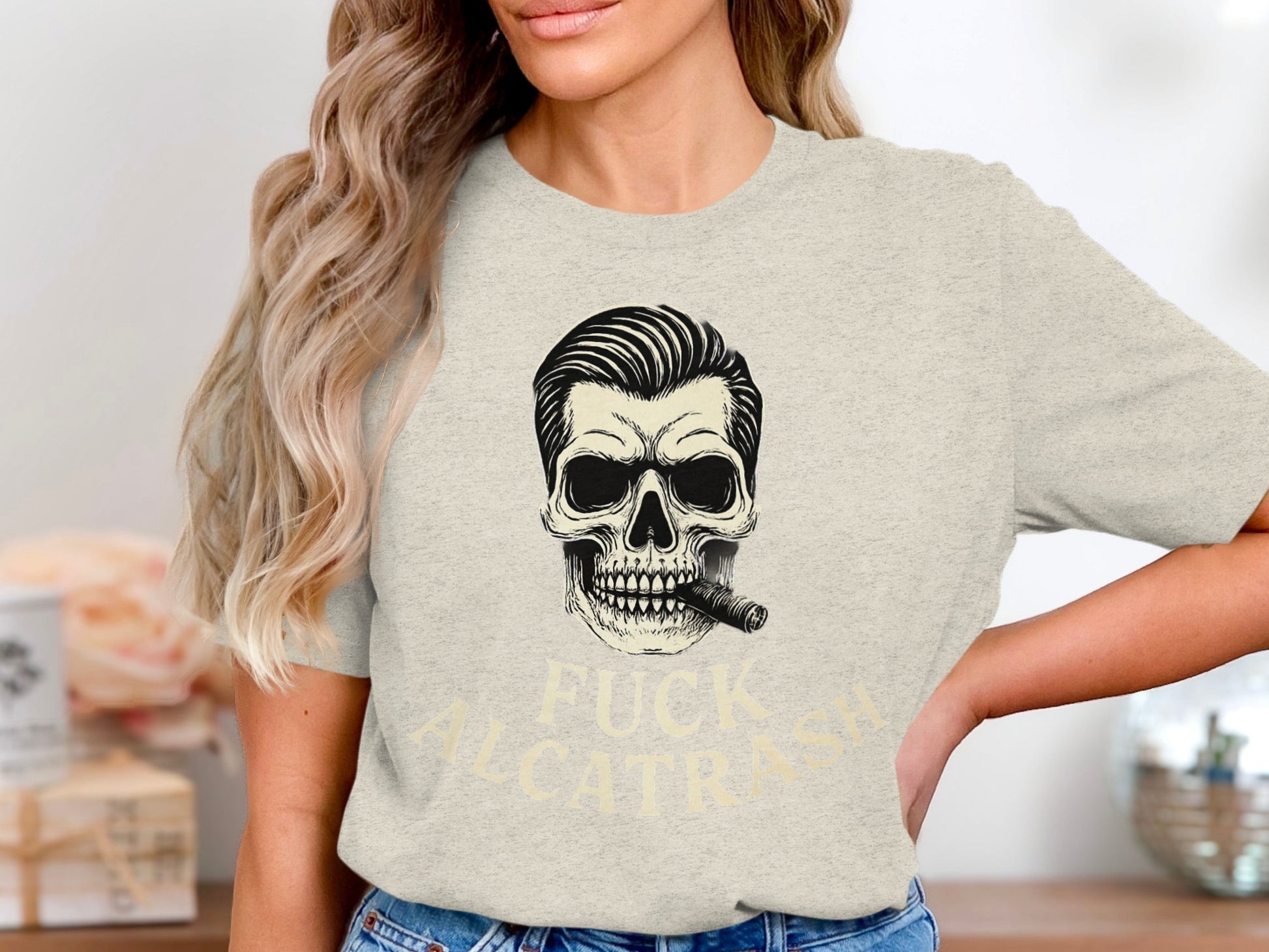 Fuck Alcatrash Skull Graphic T-Shirt product