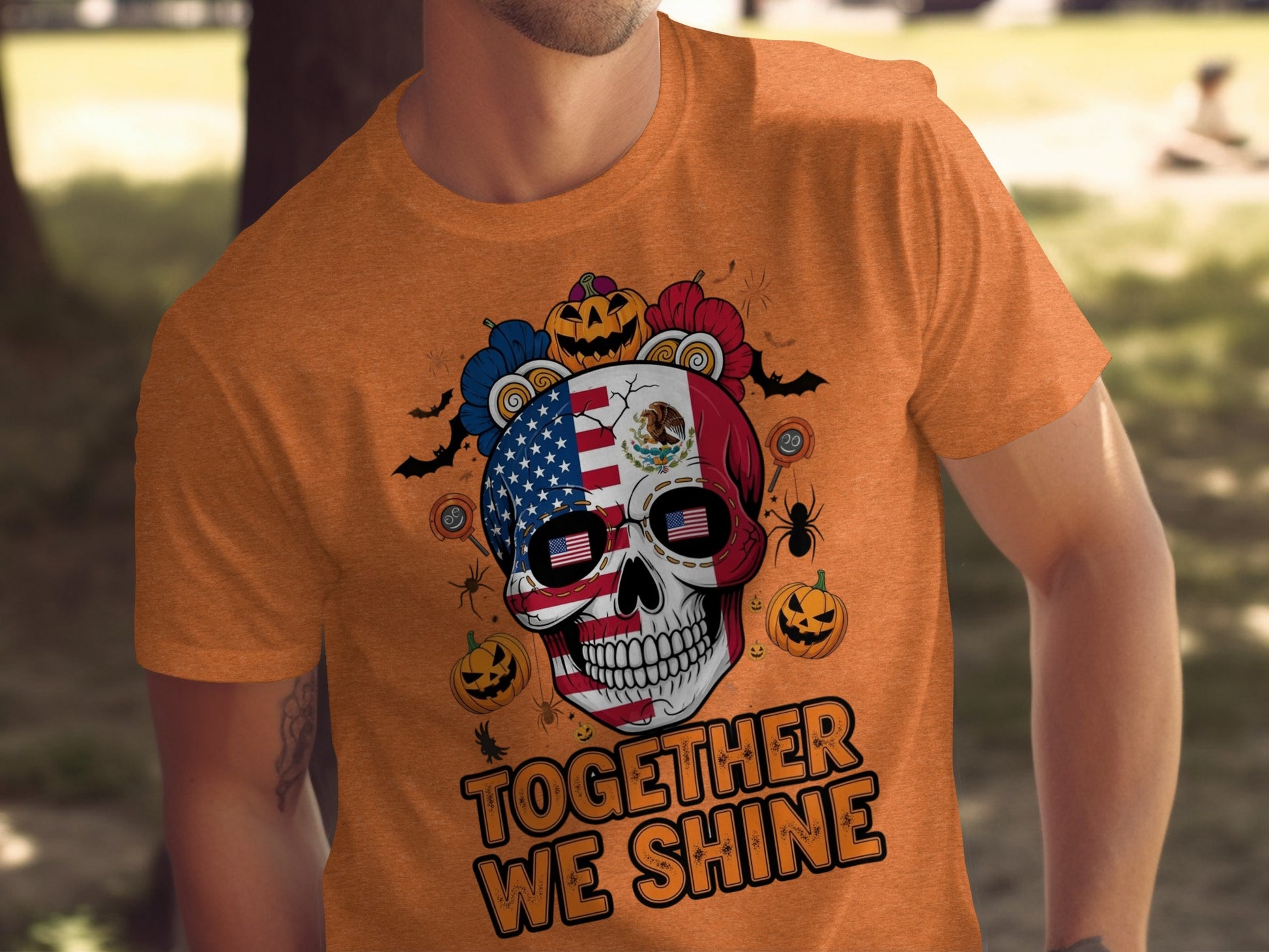 Together We Shine Graphic Skull T-shirt product