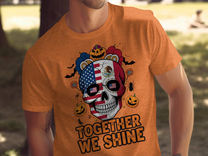 Together We Shine Graphic Skull T-shirt product