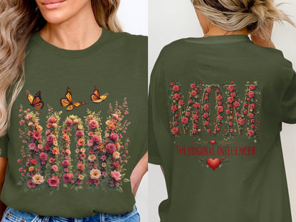 Mother's Day Floral Butterflies Garden Tee Shirt product