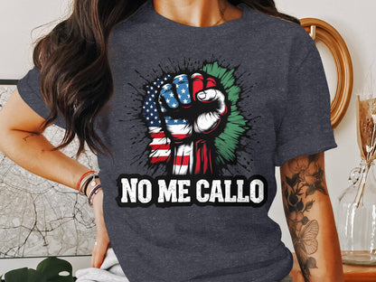 No Me Callo Graphic Statement Shirt apparel product