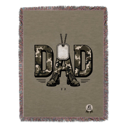 Camo Design Dad Boots Dog Tag Blanket product