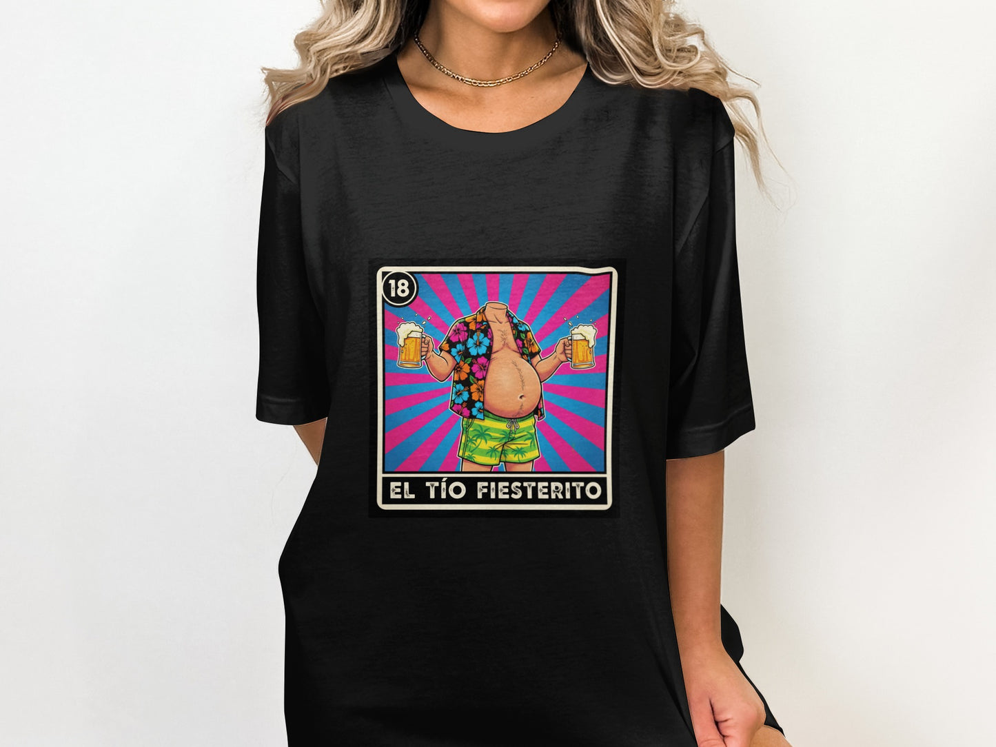 Humorous El Tío Fiesterito Graphic T-Shirt product type