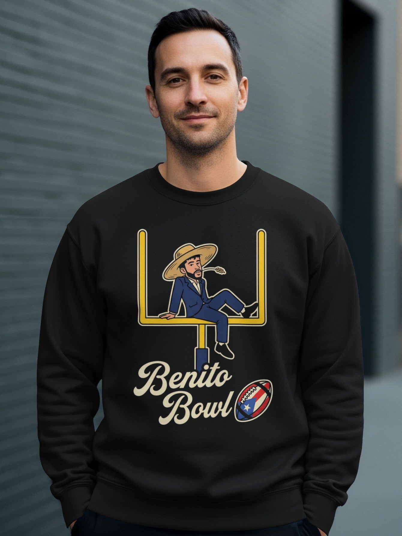 Benito Bowl Sweatshirt Football Theme Apparel