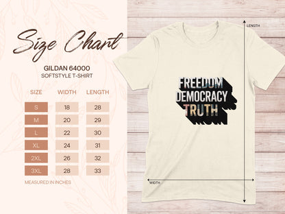 FREEDOM DEMOCRACY TRUTH Graphic T-Shirt Product