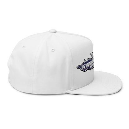 Stylish White Embroidered Snapback Cap for Trendy Outfits