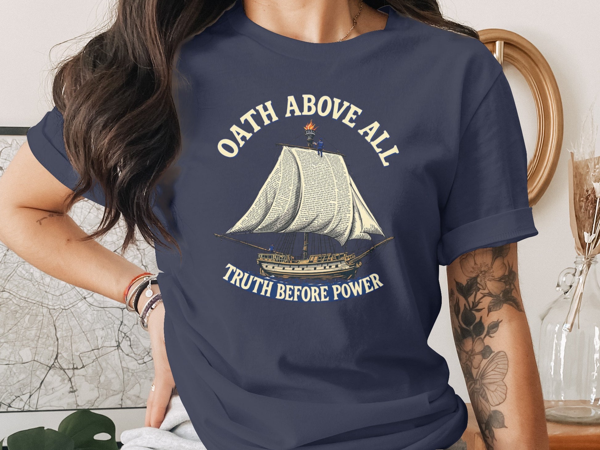 Oath Above All Truth Before Power Graphic Tee