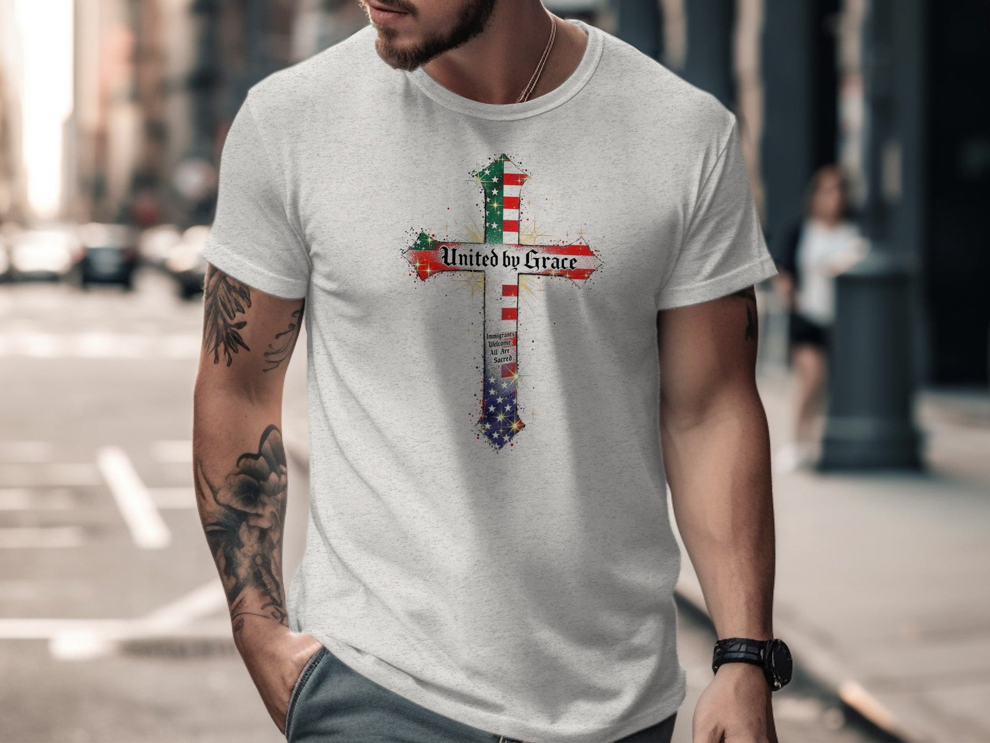 United by Grace Graphic Cross T-Shirt product