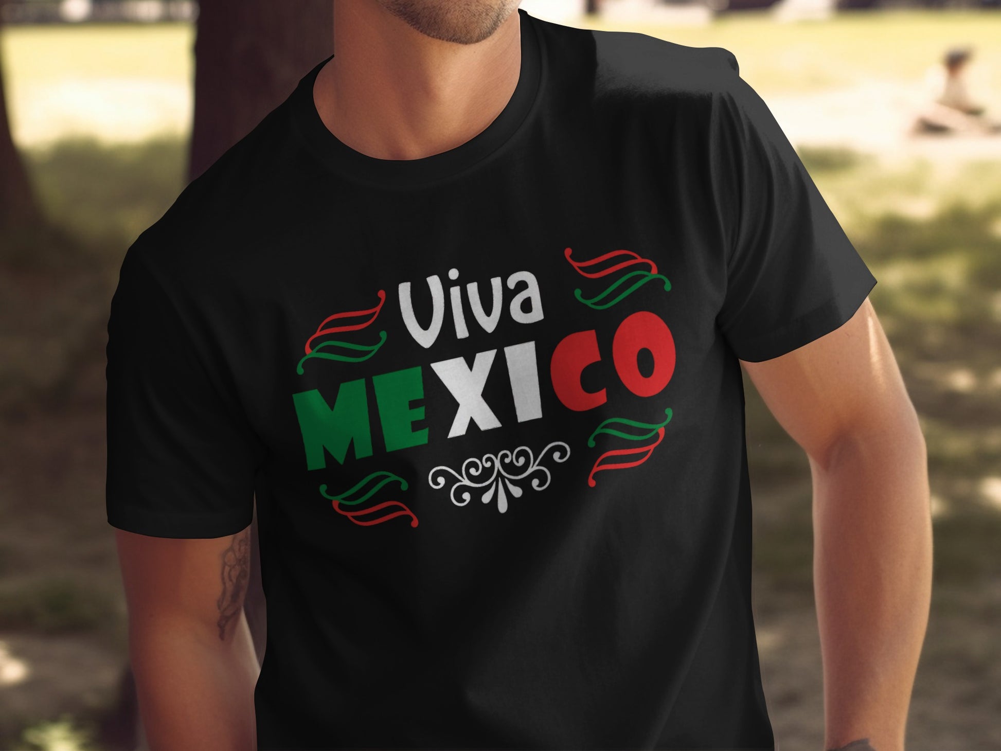 Viva Mexico Graphic Print Black T-Shirt product type