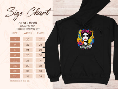 Frida Kahlo Graphic Print Black Hoodie product