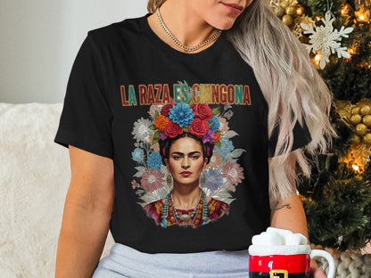 La Raza Es Chingona Colorful Graphic Tee