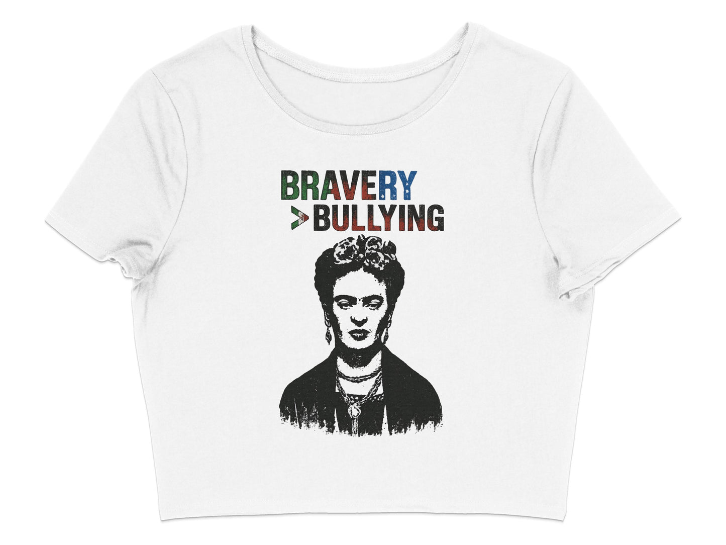 Bravery Over Bullying Graphic Crop Top product