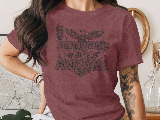 Immigrants Are Awesome Graphic T-shirt product type
