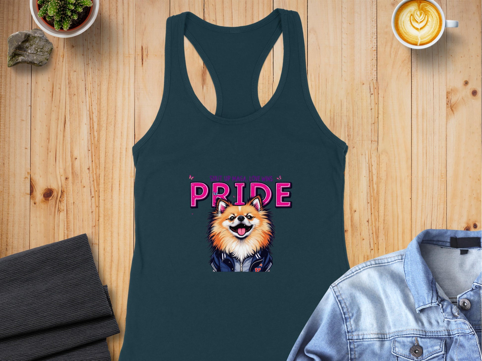 Pomeranian Dog Pride Tank Top with Unique Design product type