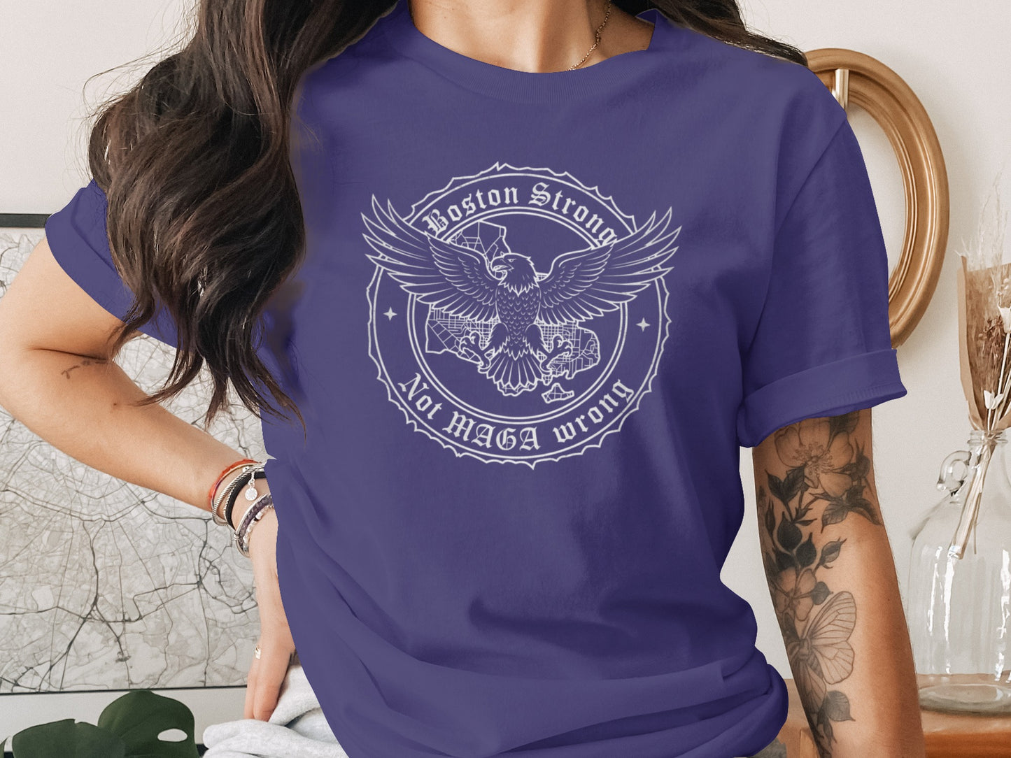 Boston Strong Not MAGA Wrong T-shirt for Patriots Fans