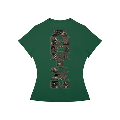 Amexican Pride Brown and Proud Women’s Slim Fit Performance T-Shirt