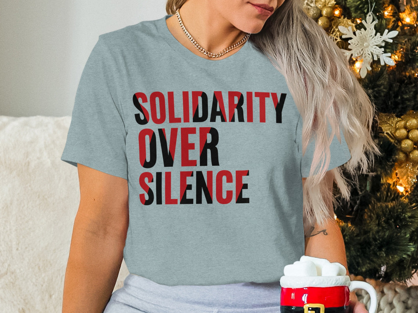 Solidarity Over Silence Motivational T-shirt