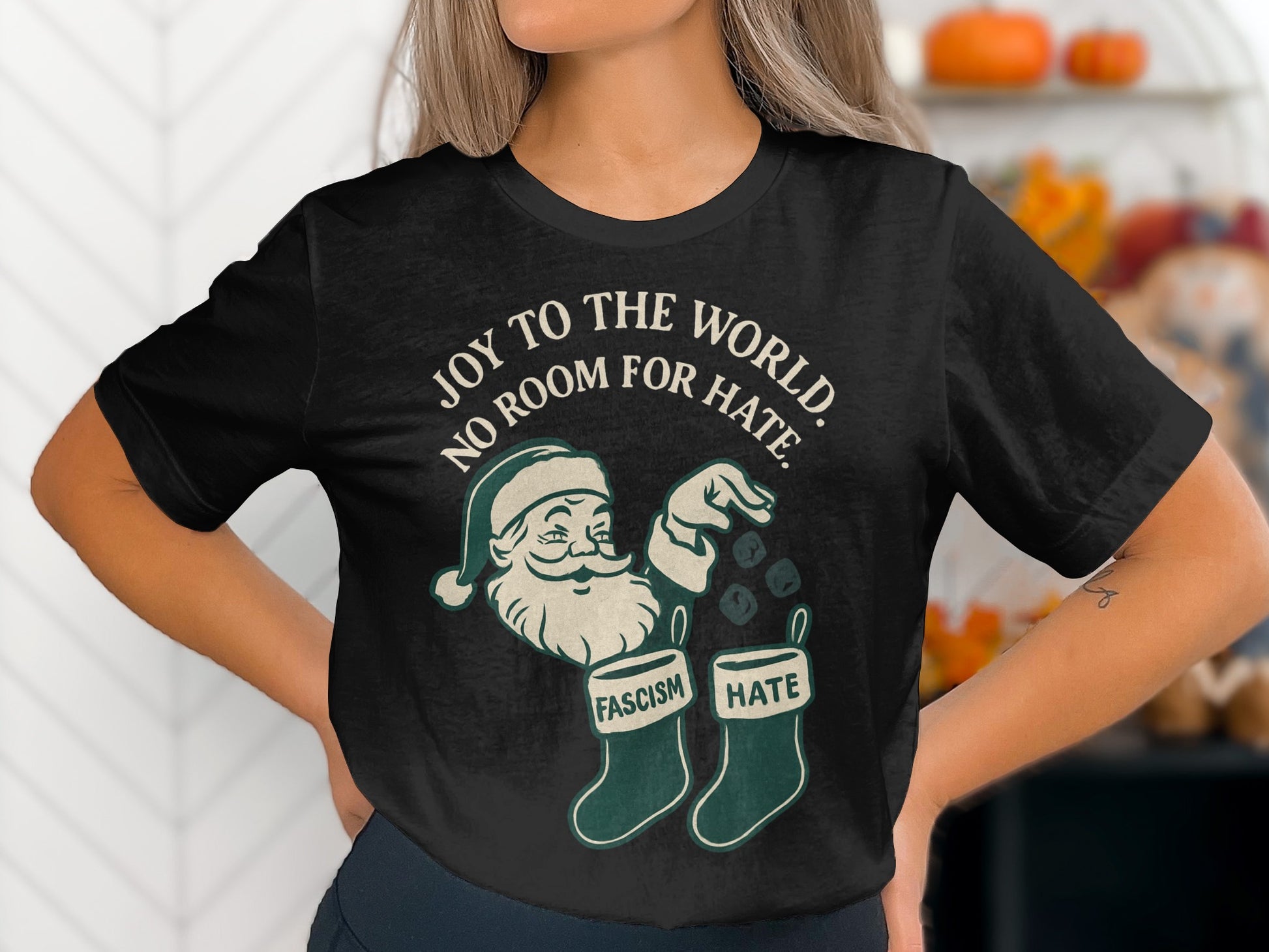 Joy to the World No Room for Hate Graphic T-Shirt