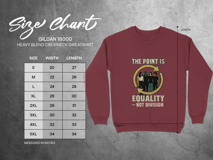 The Point is Equality Not Division Sweatshirt product type