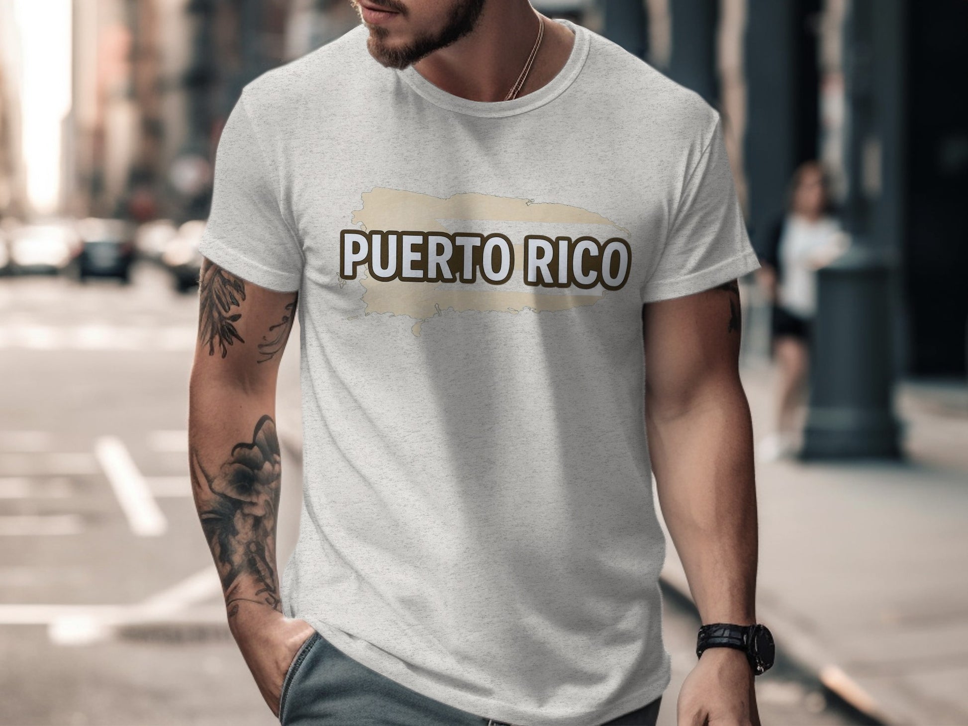 Puerto Rico Graphic Tee Shirt Casual Fashion Product