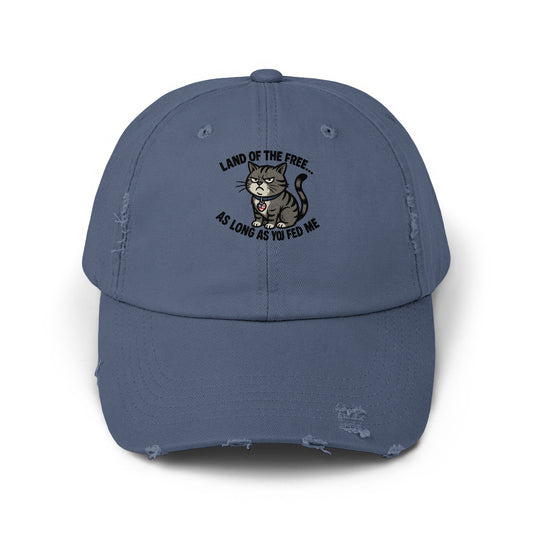 Land of the Free Funny Cat Adjustable Hat product