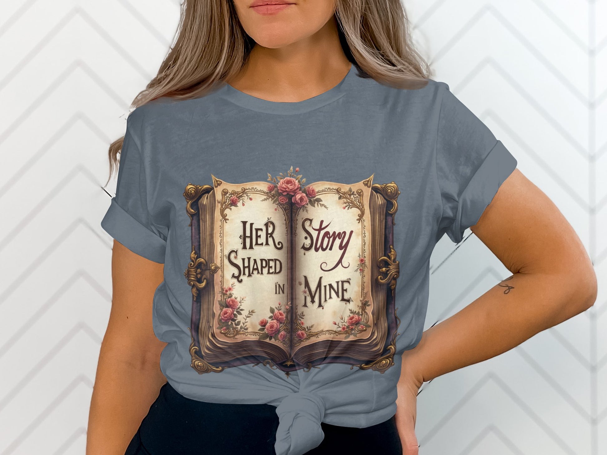 Her Story Shaped in Mine Graphic T-shirt product type