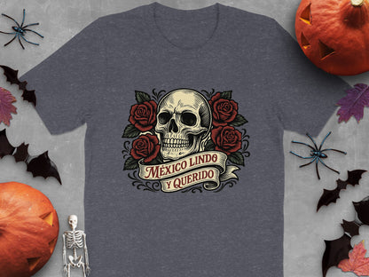 México Lindo y Querido Skull Roses Graphic T-shirt product type
