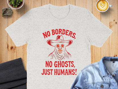 No Borders No Ghosts Just Humans Graphic T-shirt product