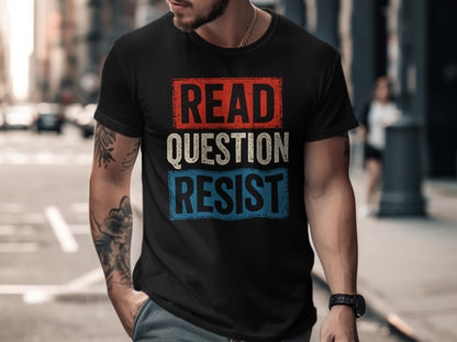 Read Question Resist Graphic T-Shirt product type