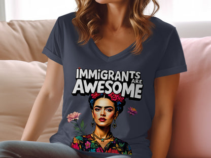Immigrants Are Awesome Graphic Tee Shirt