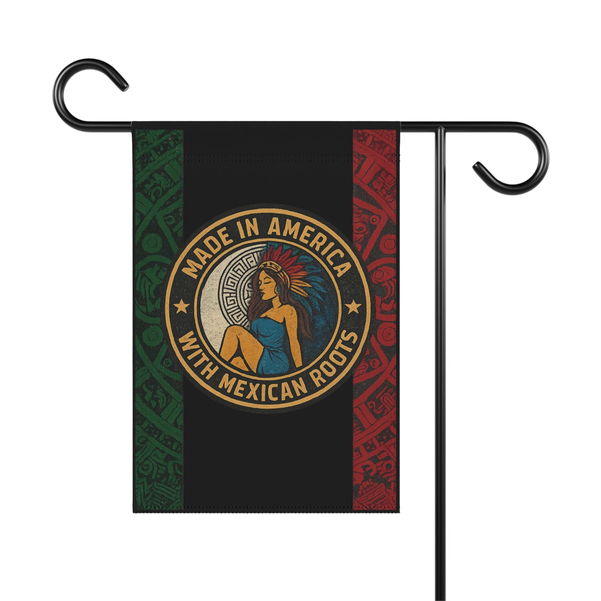 Made in America with Mexican Roots Garden Flag