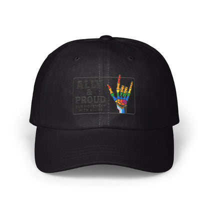 Ally and Proud Colorful Design on Black Hat product