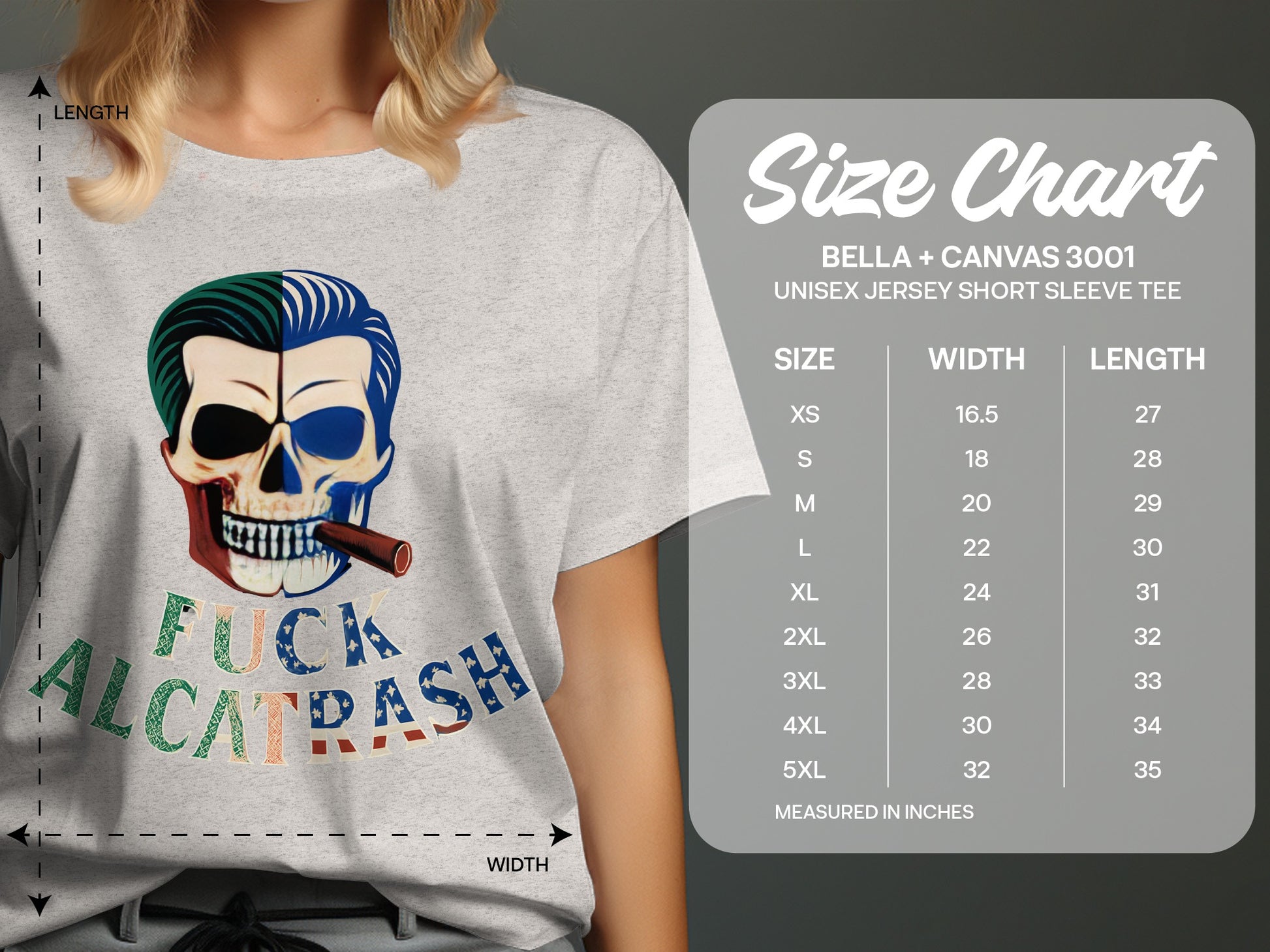 Unique Skull Smoking Cigar Graphic T-Shirt product type