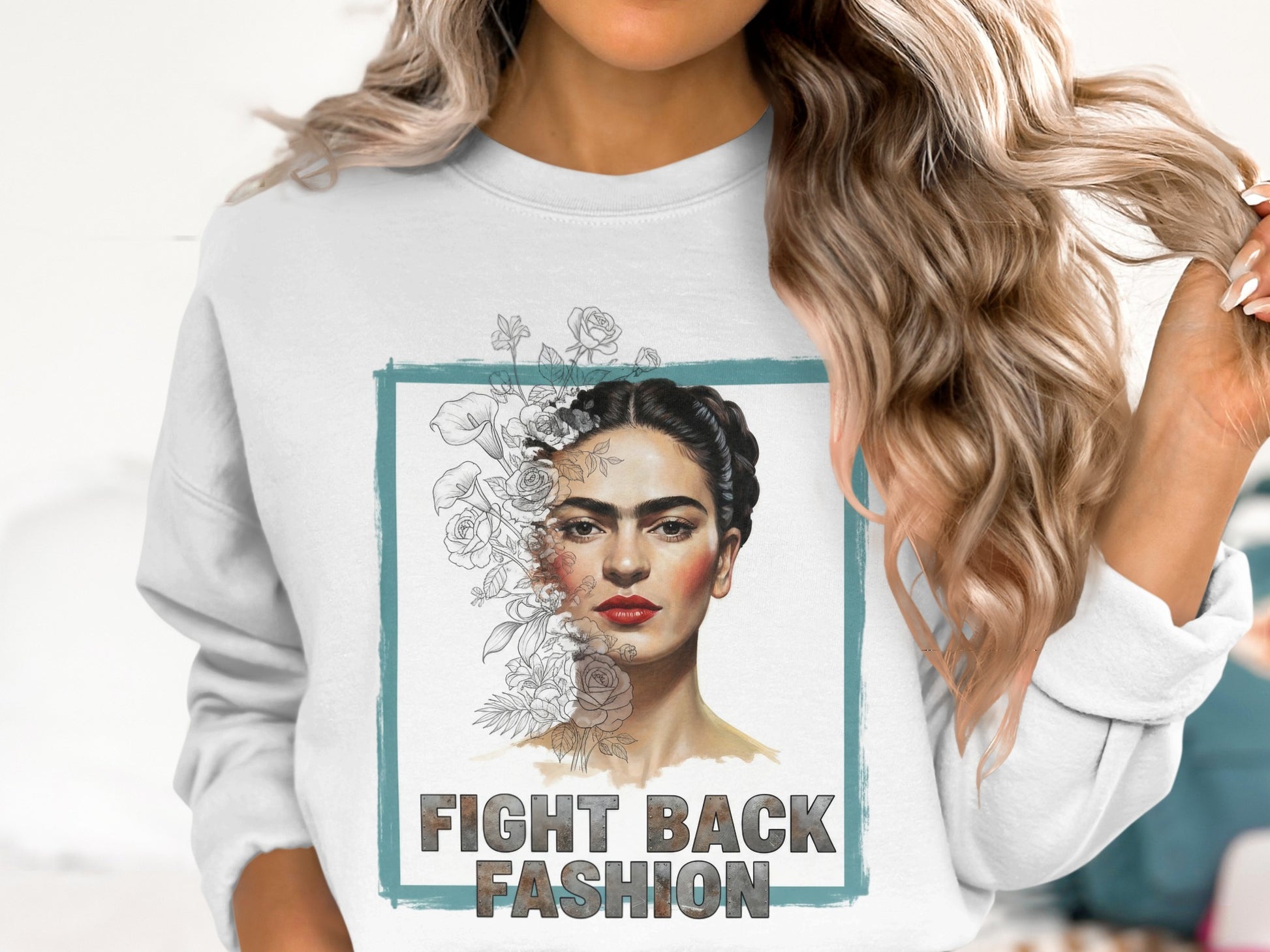 Fight Back Fashion Graphic Sweatshirt