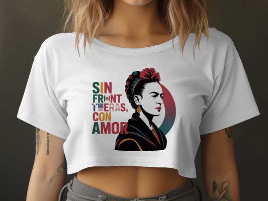 Sin Fronteras Con Amor Artistic Crop Top product