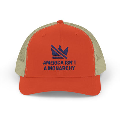 America Isn't A Monarchy Hat Embroidered Cap product