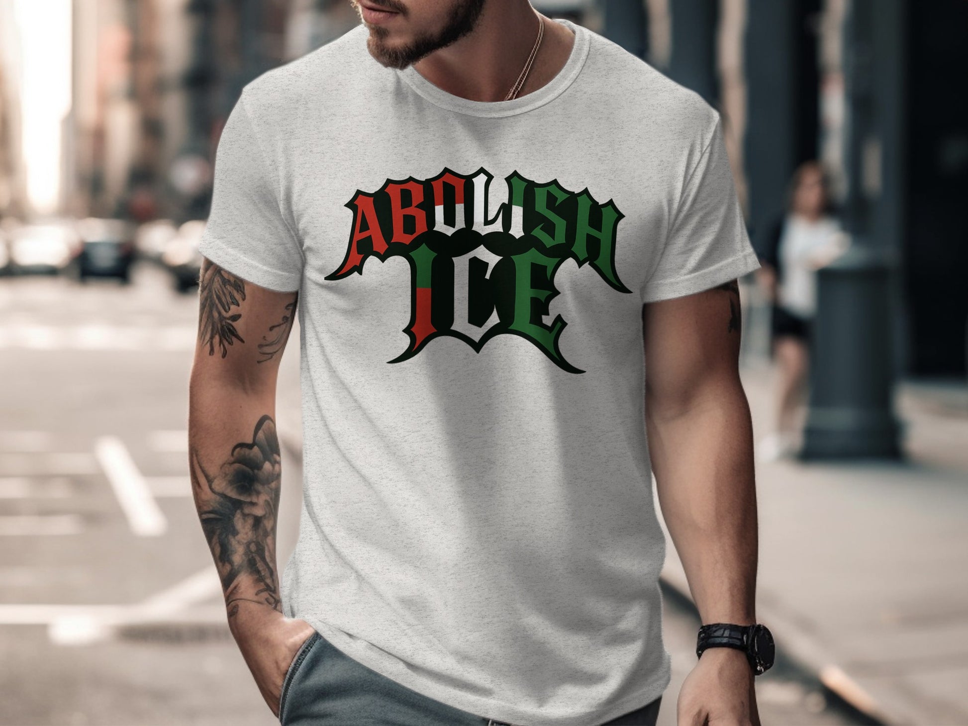 Abolish ICE Graphic Tee with Bold Empowering Design