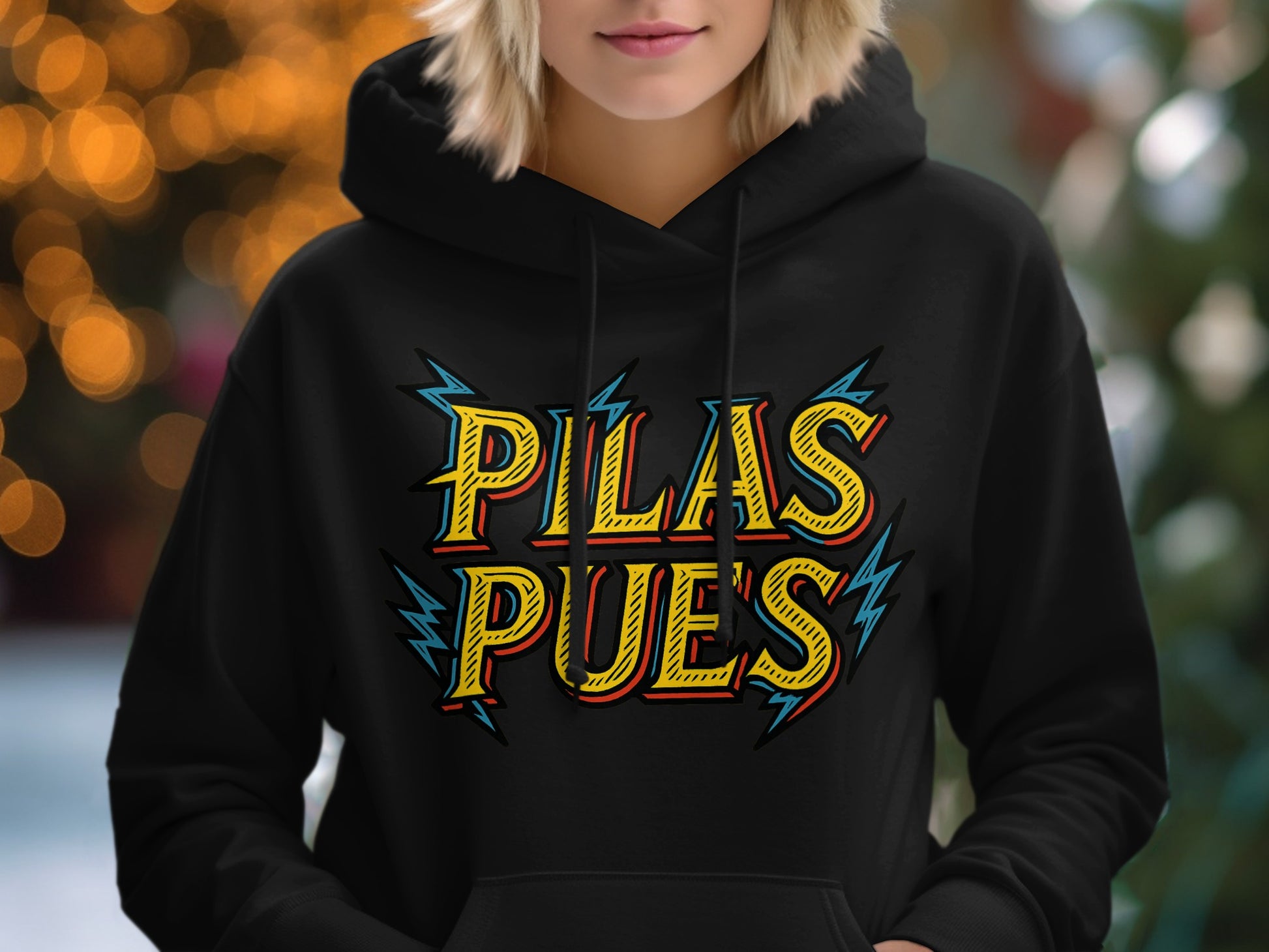 Pilas Pues Graphic Print Stylish Hoodie product type