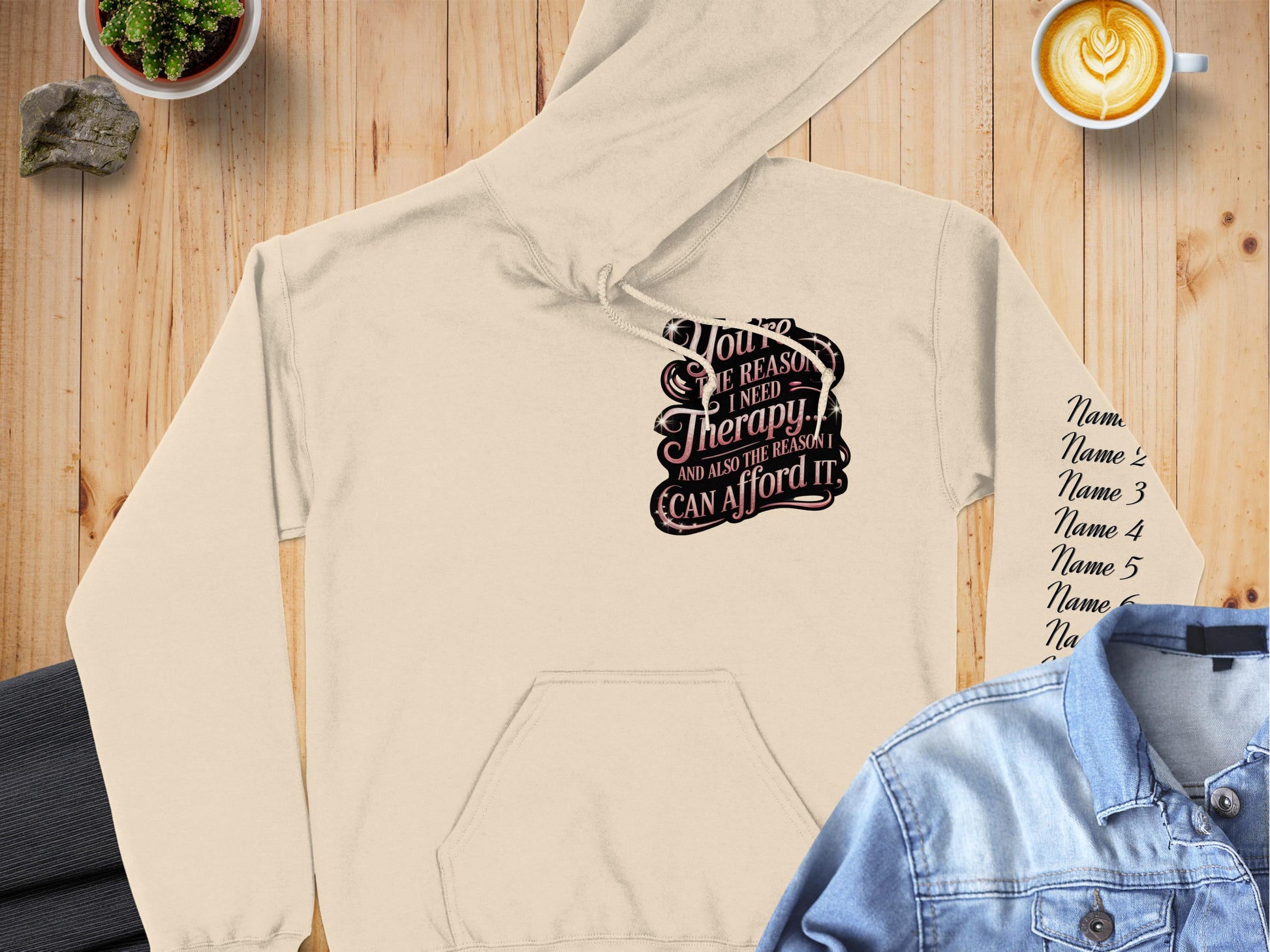 Horse Therapy Quote Printed Casual Hoodie product