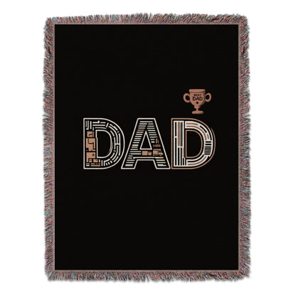 Best Dad Trophy and Text Design Blanket product
