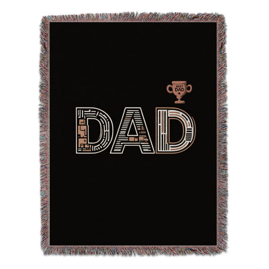 Best Dad Trophy and Text Design Blanket product