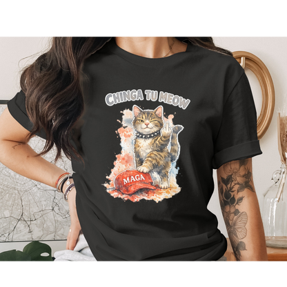 Chinga Tu Meow Funny Cat Middle Finger MAGA product type