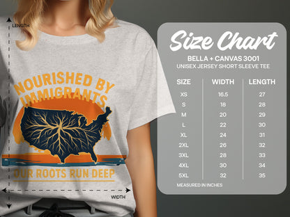 Nourished By Immigrants Our Roots Run Deep Tee product