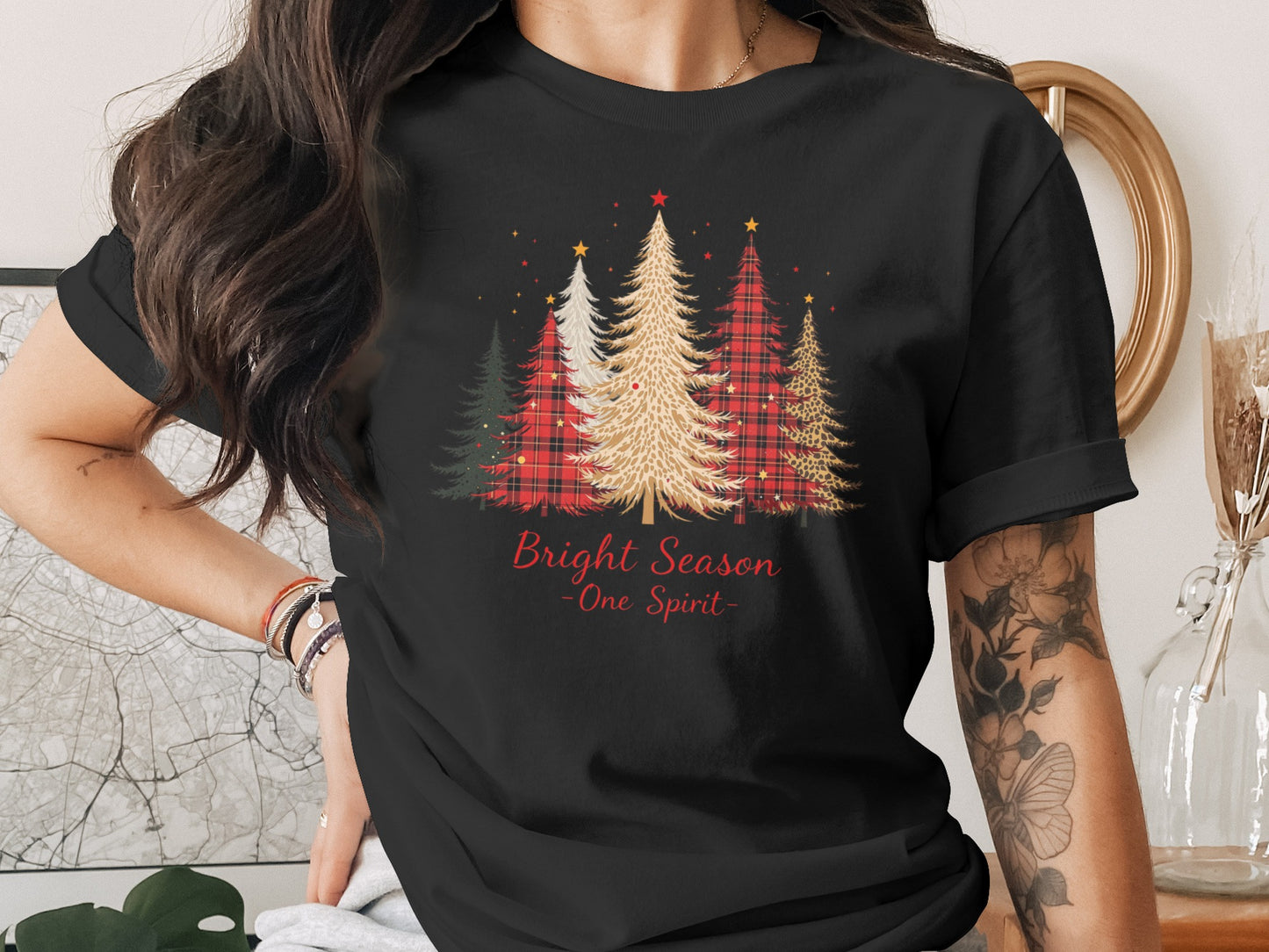 Bright Season One Spirit Festive T-Shirt for Holidays